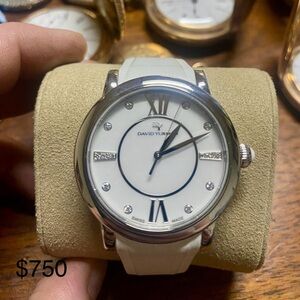David Yurman Silver and White Dial Watch